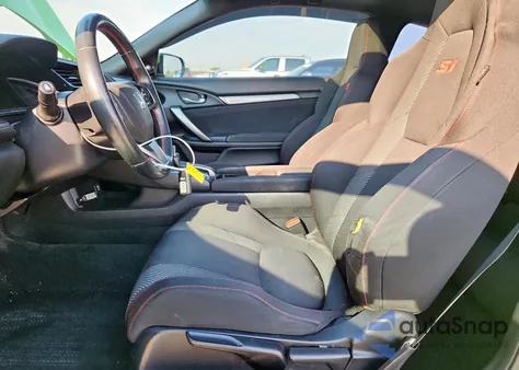 2018 Honda Civic Si из США, поврежденный, VIN 2HGFC3A55JH751686